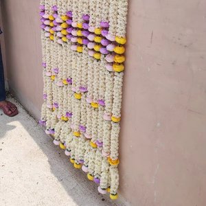 Mogra กับมาลัยดอกโบตั๋นตกแต่งงานแต่งงานอินเดียดอกโบตั๋นดอกไม้แขวนดอกไม้วัดสวนฉากหลังบ้านใหม่ - Product Image 2