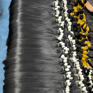 Cheveux naturels raides vietnamiens cheveux humains bruts vierges brésiliens en vrac extension de faisceaux Mega Hair Cabelo Humano Natural original - Product Image 1