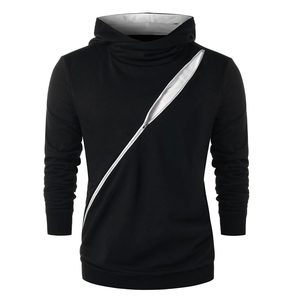 Sudadera con capucha cálida de algodón/poliéster personalizada para hombre, sudaderas con capucha de manga larga de invierno con diseño de cuello personalizado de talla grande para hombre - Product Image 5