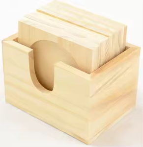 Posavasos de mesa de madera natural elegante hecho a mano al por mayor personalizar precio bajo nogal de madera maciza por artesanía de media luna - Product Image 4