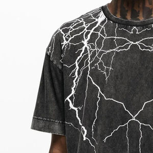 T-shirt vintage délavé en gros 2026, T-shirt pour homme personnalisé surdimensionné, 100% coton, décontracté, de haute qualité, délavé à l'acide - Product Image 5