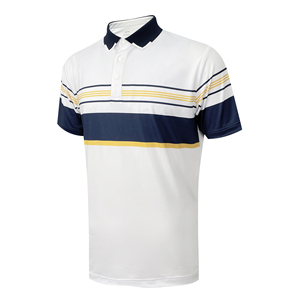 Camiseta de Golf Deportiva de Manga Corta para Hombre, de Alta Calidad, Tejido de Punto de Poliéster y Elastano, Secado Rápido, Estampado Digital, con Cierre, 180g - Product Image 1