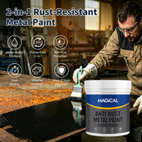 Peinture acrylique à base d'eau anti-rouille et anti-corrosion pour tôles de toiture métalliques et structures en acier, revêtement liquide écologique