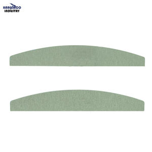 Limes à ongles en acier inoxydable écologiques grain 100-180 pour acryliques et gel UV, courbées en demi-lune, professionnelles - Product Image 1