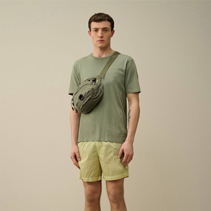 <b>Men</b> High Street Solid Eco-Friendly Light <b>Yellow</b> Polyester Summer <b>Shorts</b> with Elastic Waist and Side Pockets for Casual Wear - Product Image 1