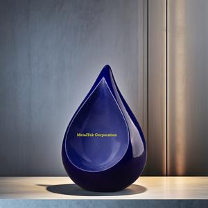 Nueva urna de cremación en forma de lágrima de estilo americano, Color personalizado, recuerdo para adultos, cenizas conmemorativas, urna decorativa para entierro funerario - Product Image 2