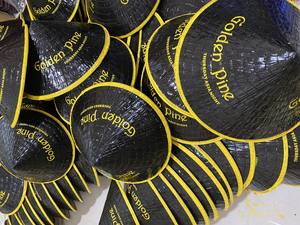 Chapeau en paille vietnamien peint à la main, chapeau conique en feuilles de palmier, chapeau en bambou, impression personnalisable, coloré, fabriqué en usine pour souvenir - Product Image 2