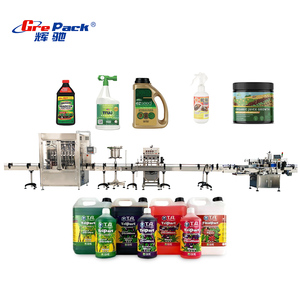 Máquina Automática para Llenado de Botellas de Fertilizante Líquido, Máquina para Llenado, Tapado y Etiquetado de Botellas de Productos Químicos Líquidos - Product Image 1