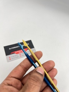 อุปกรณ์ทำเล็บคุณภาพพรีเมียม สีทองพลาสม่า น้ำเงิน ด้ามจับกันลื่น มีดดันหนังกำพร้า สำหรับทำความสะอาดเล็บ ทำเล็บมือและเล็บเท้า - Product Image 5