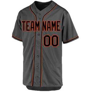 Maillot de baseball personnalisé pour adultes et jeunes, uniforme en polyester respirant avec boutons, équipe et numéro, prix de gros, sublimation - Product Image 4