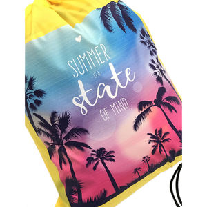 Bolsa con cordón Sublimación Embalaje de regalo Mochila plegable Uso diario Viaje Polvo Poliéster Paquete con cordón Bolsa Animada - Product Image 2