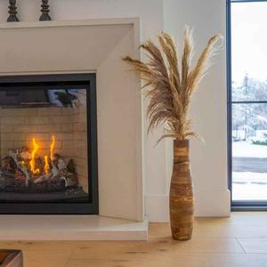 Los mejores jarrones de tamaños personalizados para decoración, jarrón para el suelo de la sala de estar, florero de madera, macetas decorativas hechas a mano a prueba de fugas - Product Image 1