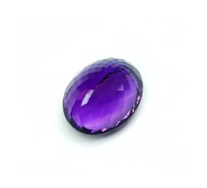 พลอยอเมทิสต์สุดพิเศษหินอเมทิสต์เจียระไนเหลี่ยมเพชรพลอยรูปวงรีทรงรีที่มีค่าหลวมเหมาะสำหรับการทำเครื่องประดับ - Product Image 6