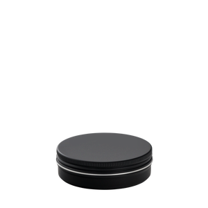 Barattoli in alluminio con coperchio a vite 83/26 neri 125 ml con liner incollato - Product Image 2