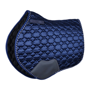 Almohadilla de sillín de salto de caballo ecuestre de terciopelo personalizada al por mayor servicio OEM con forro de polialgodón - Product Image 1