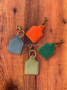 Nueva llegada reciclado Multi cuero llavero elegante llavero único encanto barato bajas tasas llaveros - Product Image 2