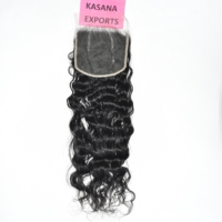 Extensiones de Cabello Humano Remy Virgen 100% Natural HD 6*6 con Cierre, Cabello Indio al por Mayor para Trenzas, Cutícula Alineada