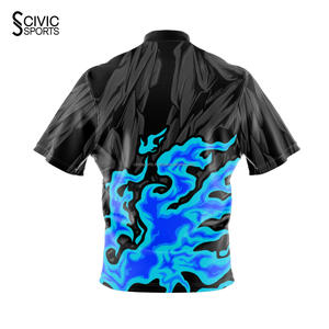 Elegante Bowling Polos Ropa Deportiva Maillot De Fútbol Camisetas Sublimación Personalizada Rayas Retro Fútbol Jersey - Product Image 2