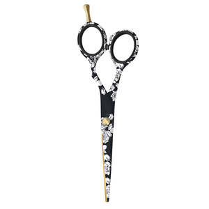 Custom Made <b>Hair</b> <b>Cutting</b> Scissors Flower Paper Coated Sharp Barber Shears Stainless Steel Hairdressing Scissor - Product Image 6