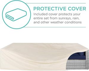 Meubles modernes en osier de haute qualité directement de l'usine du Vietnam Grande entrée de salon extérieur Fourniture en vrac pour hôtels - Product Image 6