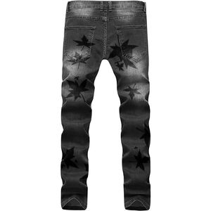 กางเกงยีนส์บางพอดีตัวสำหรับผู้ใหญ่กางเกงยีนส์แฟชั่นแบบกำหนดเองสำหรับผู้ชายขายส่งราคา2025 - Product Image 2