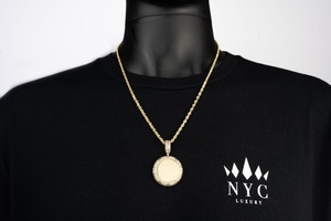 Excelente calidad clásico Unisex 14K oro blanco foto colgante laboratorio crecido diamante GIA certificado chapado en oro D'VINS JOYAS regalo - Product Image 4