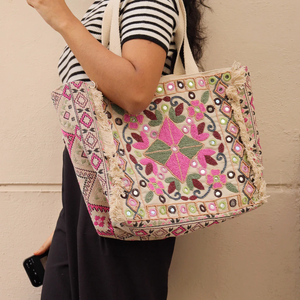 Bolsos de mensajero de mujer con cuentas hechos a mano de estilo bohemio indio elegante estilo bohemio hombro de compras de noche por glowin fashion - Product Image 1