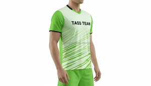Uniformes de football pour hommes de haute qualité avec logo personnalisé, 100% polyester, séchage rapide, respirant, col en V, dernier design, ensembles de football - Product Image 5