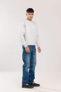 Sweat-shirt à col rond imprimé pour homme, streetwear d'hiver, coton premium, manches longues, surdimensionné, tendance, haut tendance - Product Image 2