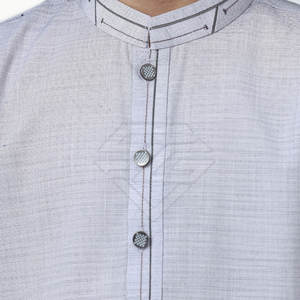 ชุดเด็กทันสมัย ซาลวาร์ คามีซ ทรงโมเดิร์น ใส่สบาย ดีไซน์หรูหรา ชุดคุर्ตา ชัลวาร์ สำหรับเด็กผู้ชาย สำหรับงานปาร์ตี้ ผ้าฝ้าย 100% ดีไซน์ปักลายที่คอ - Product Image 5