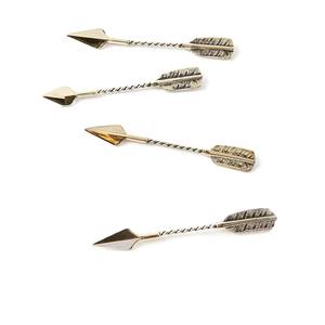 Juego de cubiertos de latón con cabeza de flecha, cubiertos elegantes y duraderos, perfectos para el hogar y ocasiones especiales de la India - Product Image 6