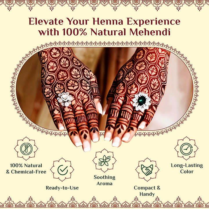 Wholesale 12pcs/Box Indian Henna Paste Cones Reddish Brown Temporary Tattoo Ink Body Art Stencil Cheap Price Henna Tattoo