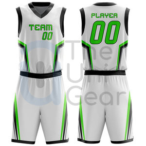 Uniformes de Baloncesto sin Mangas Unisex de la Mejor Calidad UNI GEAR, 100% Poliéster, Transpirables, de Secado Rápido y que Absorben la Humedad - Product Image 6