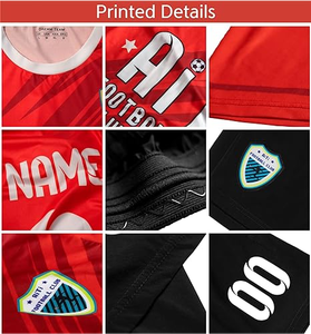 Conjunto de uniforme de fútbol para hombres y mujeres, pantalones cortos de Jersey personalizados con número de nombre, servicio OEM disponible para chándal de equipo - Product Image 6