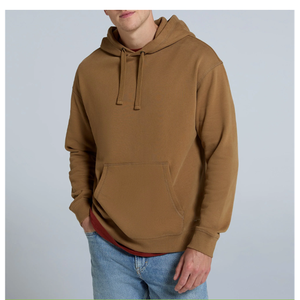 Sweat-shirt à capuche pour homme en taille plus, imprimé sur mesure, poids lourd, 320 g/m², motif uni, streetwear, sweat-shirt oversize vierge - Product Image 3