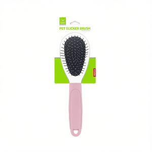 Oval Double-Sided <b>Pet</b> <b>Brush</b> with Single Color Handle for Dog & Cat Grooming Wholesale Manufacturer Product - Product Image 3