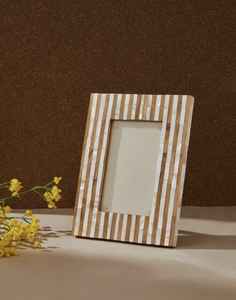 Marco de fotos con incrustaciones de hueso de madera hecho a mano hermoso personalizado de la India mejor calidad para la decoración del hogar con logotipo personalizado - Product Image 4