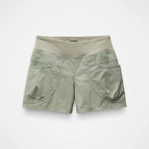 กางเกงขาสั้นสำหรับวิ่งเอวสูงของผู้หญิงกางเกงขาสั้นกลางแจ้งแบบถักระบายอากาศได้ดีมีกระเป๋าโลโก้ตามสั่ง - Product Image 5