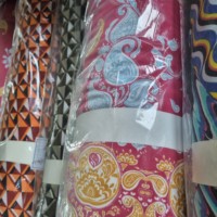 Jenny stock lot. Corée polyester venechia spandex impression polyester tissu textile beaucoup de fleurs brillantes meilleure qualité robe femmes