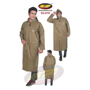 Reusable yellow Disposable Rain Ponchos With Hoods And Sleeves Adults Raincoat from indian seller