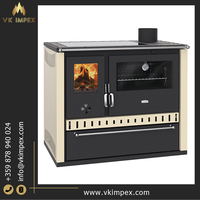 Prity Hotels Villaları Bağımsız Odun Yakmalı Pişirme Sobası Yüksek Kalite 5.0 Kg/s Yakıt Tüketimi 15KW Isı Çıkışı Modern Çelik