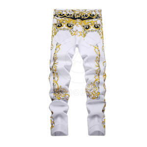 Pantalones Vaqueros Estampados para Hombre, Estilo Urbano, Moda Casual, Diseño Moderno, Atuendo Moderno, Uso Diario, Look Elegante - Product Image 2