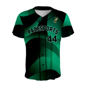 Maillots de baseball personnalisés sublimés, respirants, 100% polyester, uniformes de sport, vestes, impression de logo et de numéro d'équipe, taille plus - Product Image 1