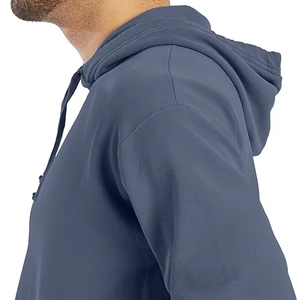 Sweat-shirt à capuche pour homme avec logo personnalisé, grande taille, vente en gros directe d'usine, nouvelle arrivée, sweat-shirt en polaire surdimensionné - Product Image 1