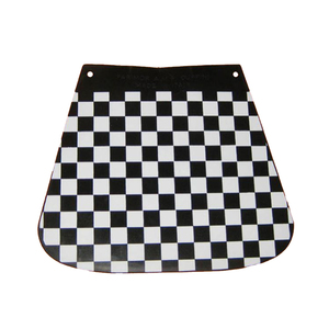 Guardabarros a Cuadros Blancos y Negros para Motocicletas Lambretta y Vespa - Product Image 1