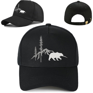 Gorra de Béisbol Personalizada con Logotipo, 6 Paneles, Negra, Estructurada, con Visera Plana y Gráfico Bordado de Payaso Malvado, Ropa Urbana para Hombre - Product Image 6