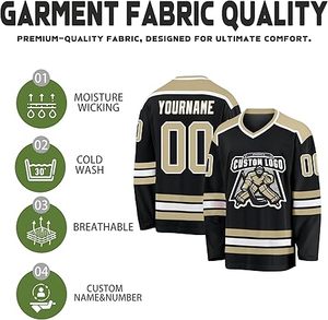 Pro Custom Ice Hockey Jersey 2025 Ropa deportiva de manga larga de secado rápido Uniforme sublimado para hombres Equipos y distribuidores - Product Image 3