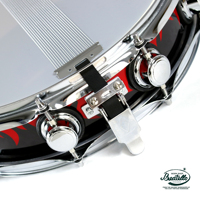 Beatello Caisse Claire Série Reggae Professionnelle 14 * 4 Pouces, Fût en Tilleul, Couleurs Disponibles, avec Clé d'Accordage