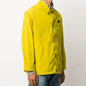 เสื้อแจ็คเก็ตผ้าแคนวาสน้ำหนักเบา เป็นมิตรกับสิ่งแวดล้อม สไตล์ไฮสตรีท ผลิตตามสั่งสำหรับผู้ชาย สำหรับเล่นกีฬาฤดูหนาว พร้อมโลโก้ด้านหน้า - Product Image 3