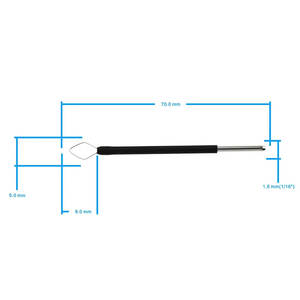 Juego de electrodos dentales reutilizables de 7 piezas Ellman Surgitron piel/electrodos de cauterización oral eje de 1,6mm todo acero inoxidable - Product Image 3